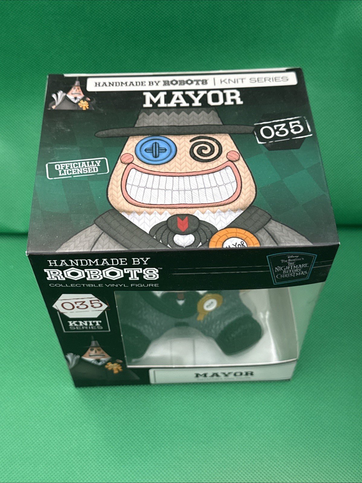 Nightmare Before Christmas Mayor Handmade by Robots Figure 35 Knit Series - toyscardscomics