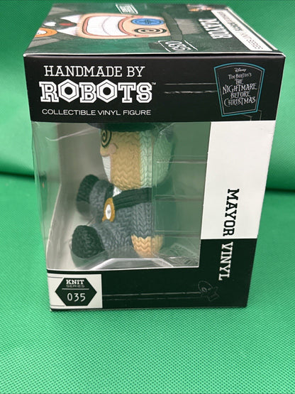 Nightmare Before Christmas Mayor Handmade by Robots Figure 35 Knit Series - toyscardscomics