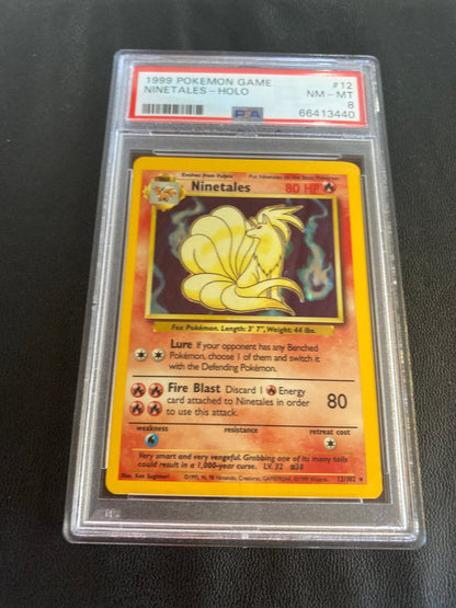 Ninetales - holo - 1999 - PSA mint 8 - toyscardscomics