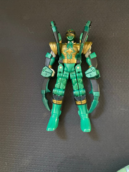 Ninja Storm Green Morph Spider Power Rangers Bandai Action Figure 2002 deluxe - toyscardscomics