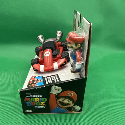 Nintendo Super Mario Bros Movie Pull Back Toy Racer Kart New Figure 2023 Jakks - toyscardscomics