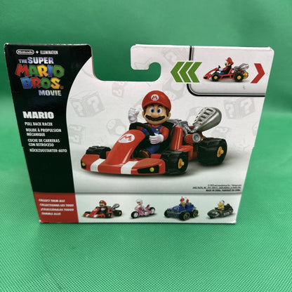 Nintendo Super Mario Bros Movie Pull Back Toy Racer Kart New Figure 2023 Jakks - toyscardscomics