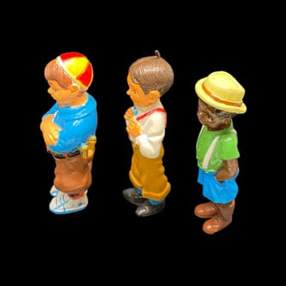 Our Gang Little rascals miniature figures set Of 3 King World 1985 - toyscardscomics