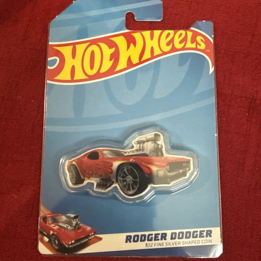 Pamp Suisse (2024) 1 oz silver bar 0.999 (Hot Wheels) - Rodger Dodger 1/3000 - toyscardscomics