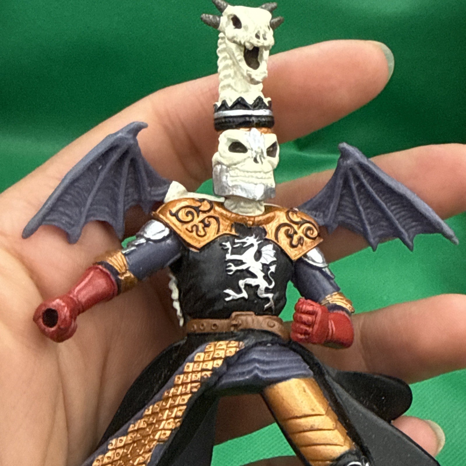 Papo Fantasy World Skull Warrior MASTER & Skull DRAGON Skeleton Figure - toyscardscomics
