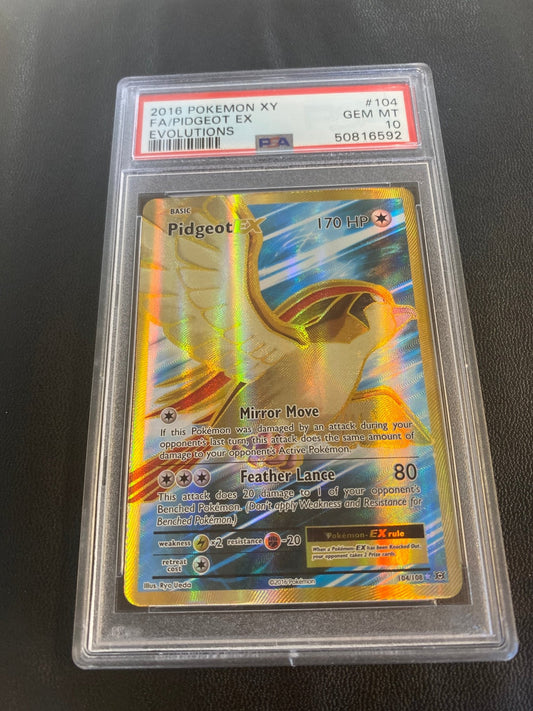 Pidgeot EX - 2016 - mint 10 - toyscardscomics