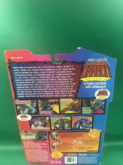 Playmates Teenage Mutant Ninja Turtles 1995 The Savage Dragon She - Dragon Mohawk - toyscardscomics