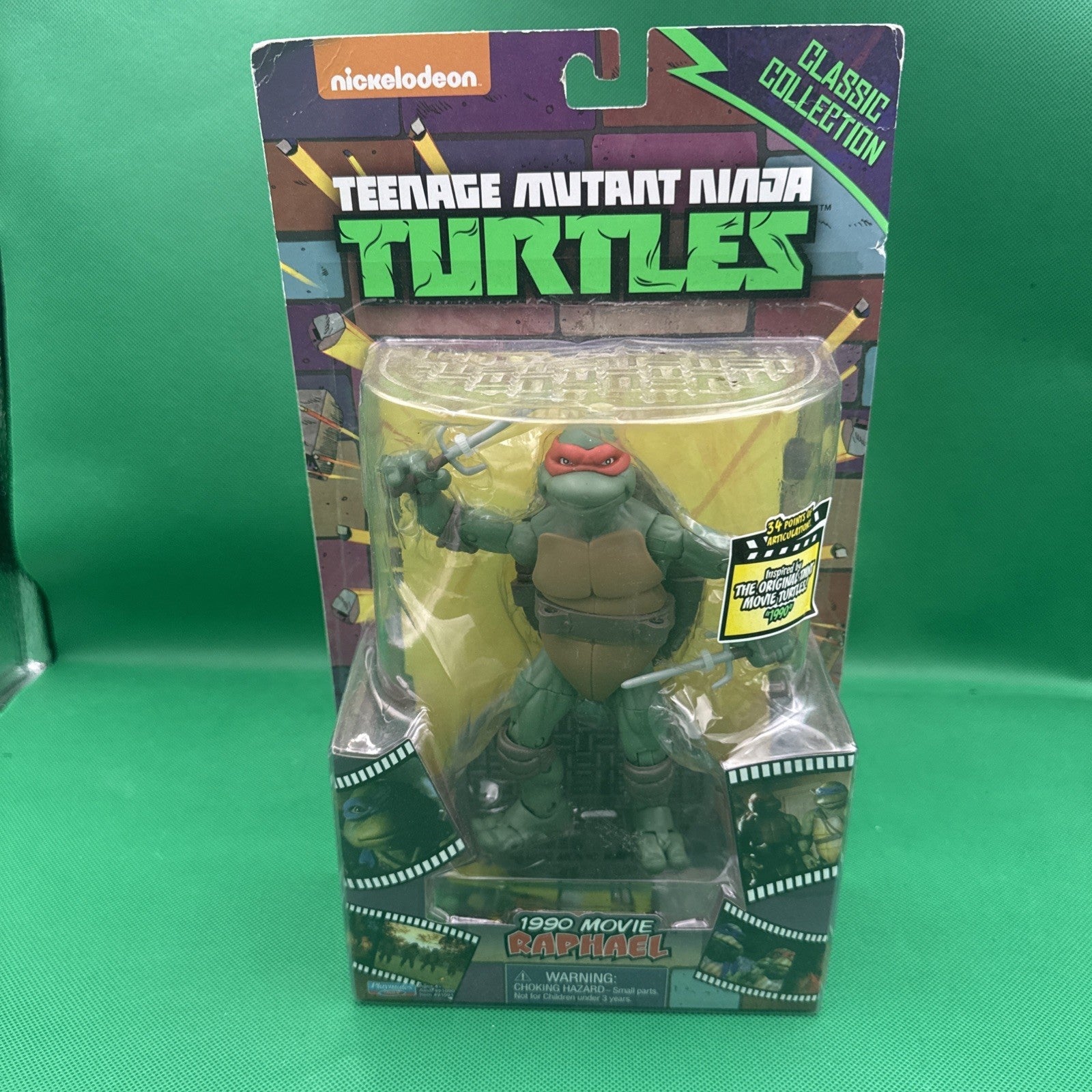 Playmates TMNT 1990 Movie RAPHAEL Action Figure (Classic Collection) 2014 toy - toyscardscomics