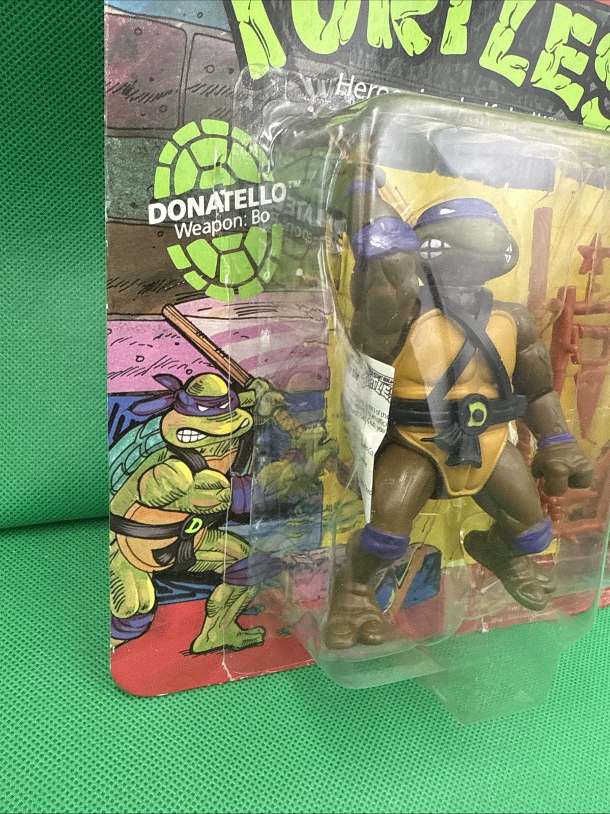 Playmates Toys 1988 Teenage Mutant Ninja Turtles Donatello Action Figure - toyscardscomics