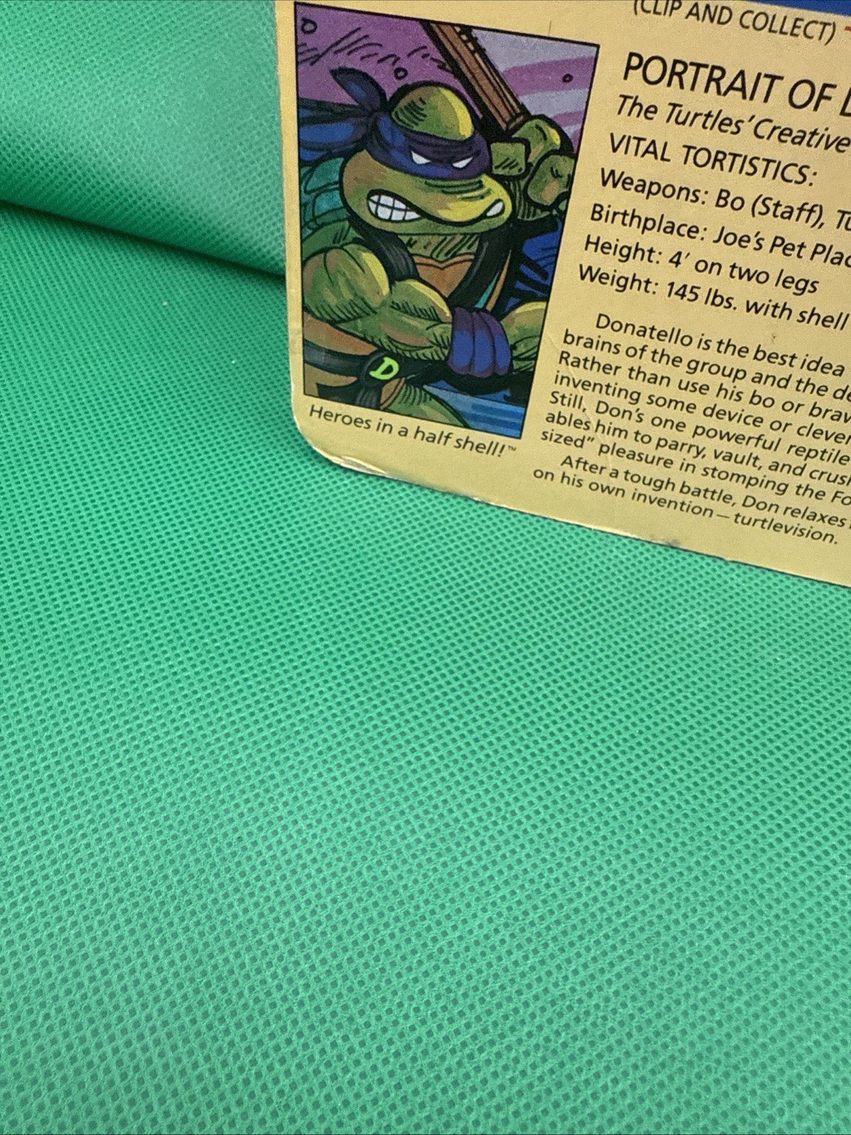 Playmates Toys 1988 Teenage Mutant Ninja Turtles Donatello Action Figure - toyscardscomics