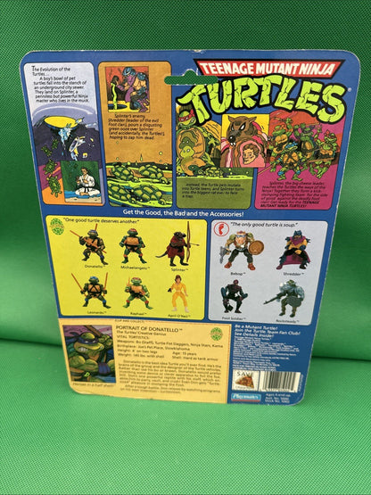 Playmates Toys 1988 Teenage Mutant Ninja Turtles Donatello Action Figure - toyscardscomics