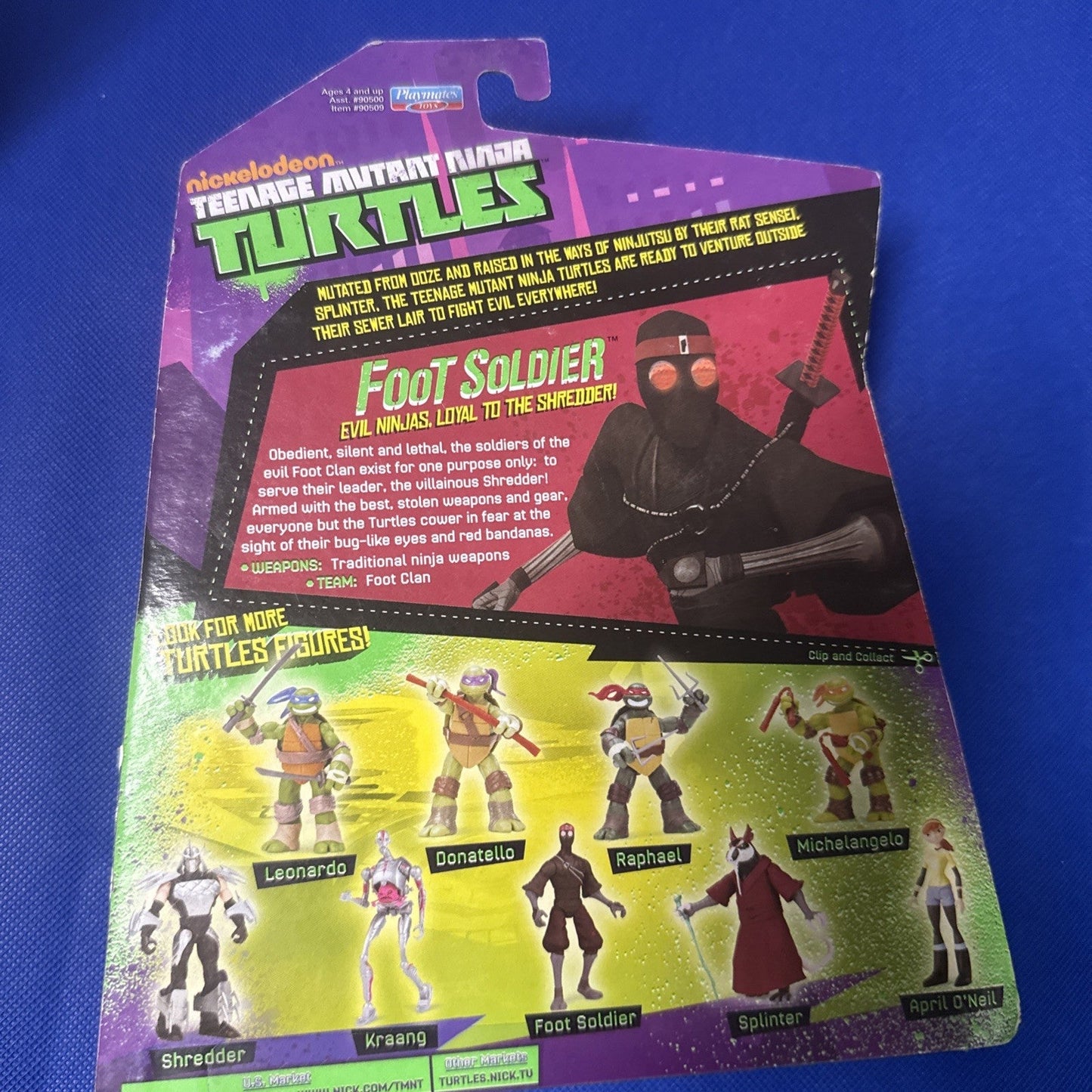 Playmates Toys Teenage Mutant Ninja Turtles 2012 Foot Soldier Action Figure - toyscardscomics