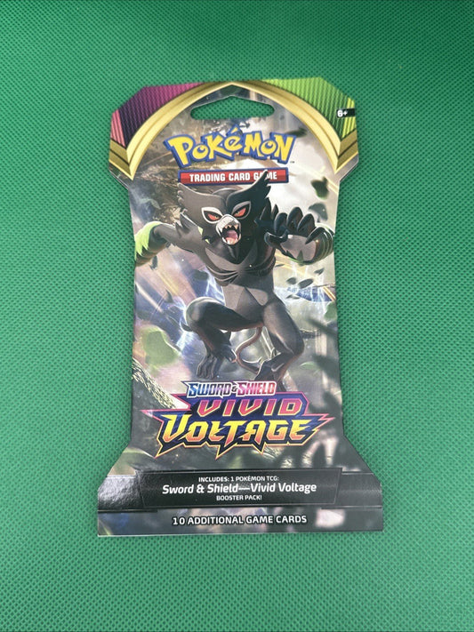 Pokemon Zarude Sleeved Booster Pack 2020 Sword & Shield Vivid Voltage Pokémon - toyscardscomics