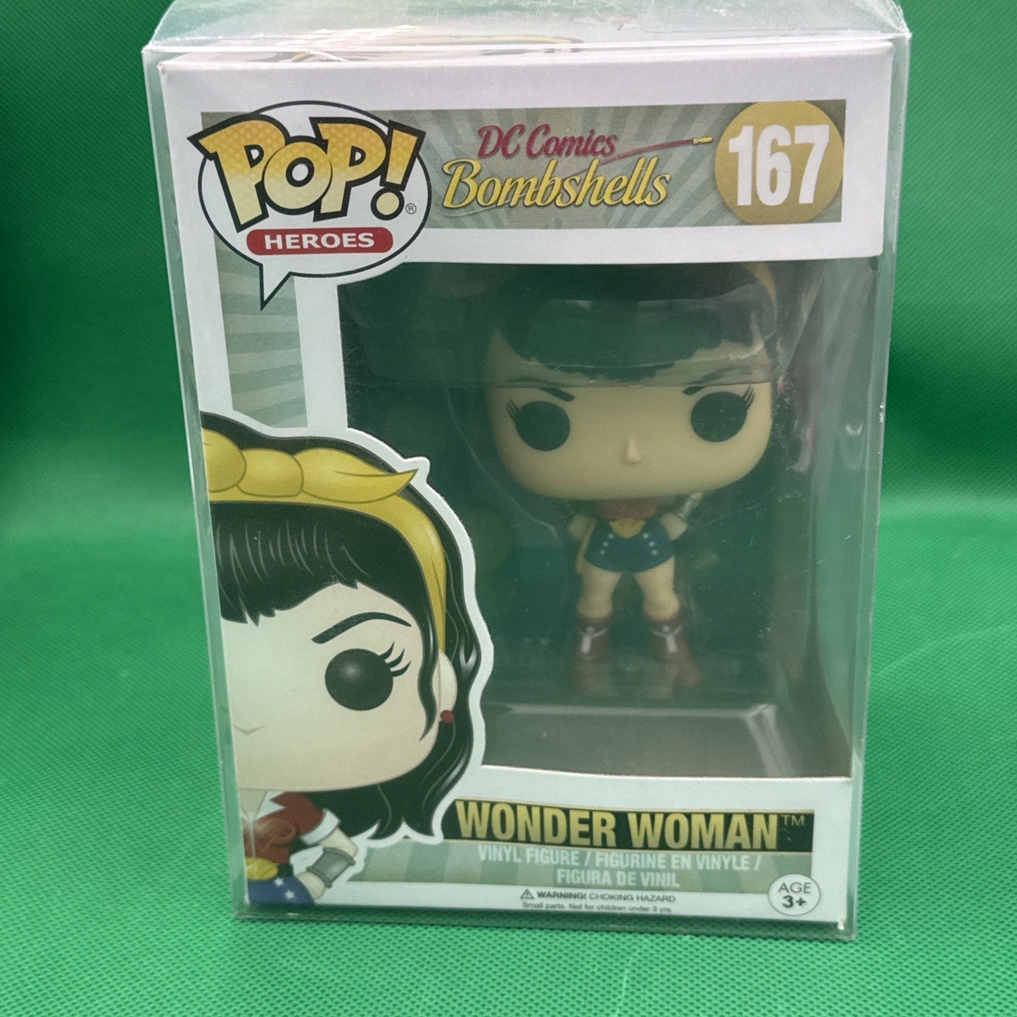 Pop Heroes DC Comics Bombshells 167 Wonder Woman Chase Funko 28537 - toyscardscomics