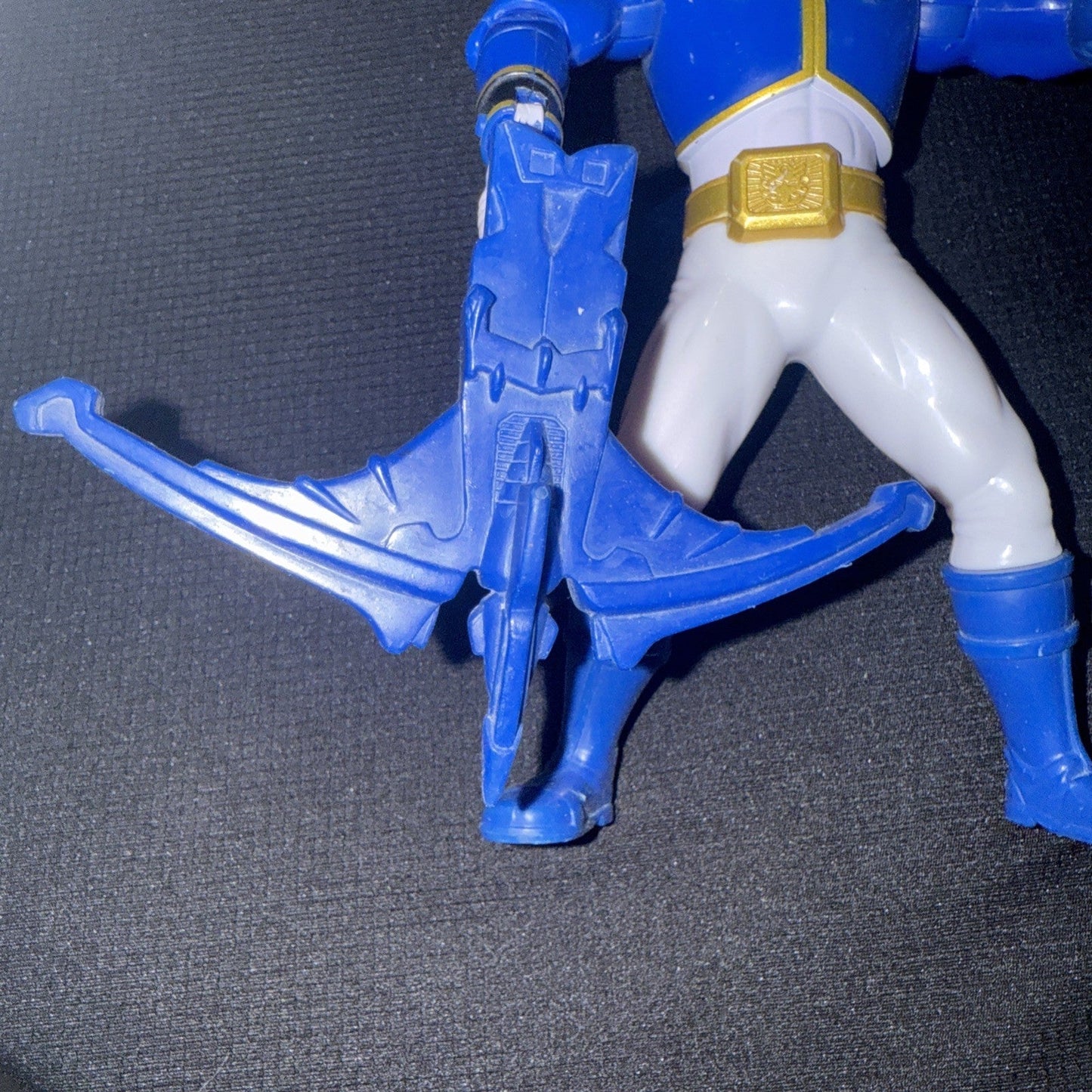 Power Ranger Megaforce Blue Ranger 6in Action Figure Bandai 2012 With A Weapon - toyscardscomics