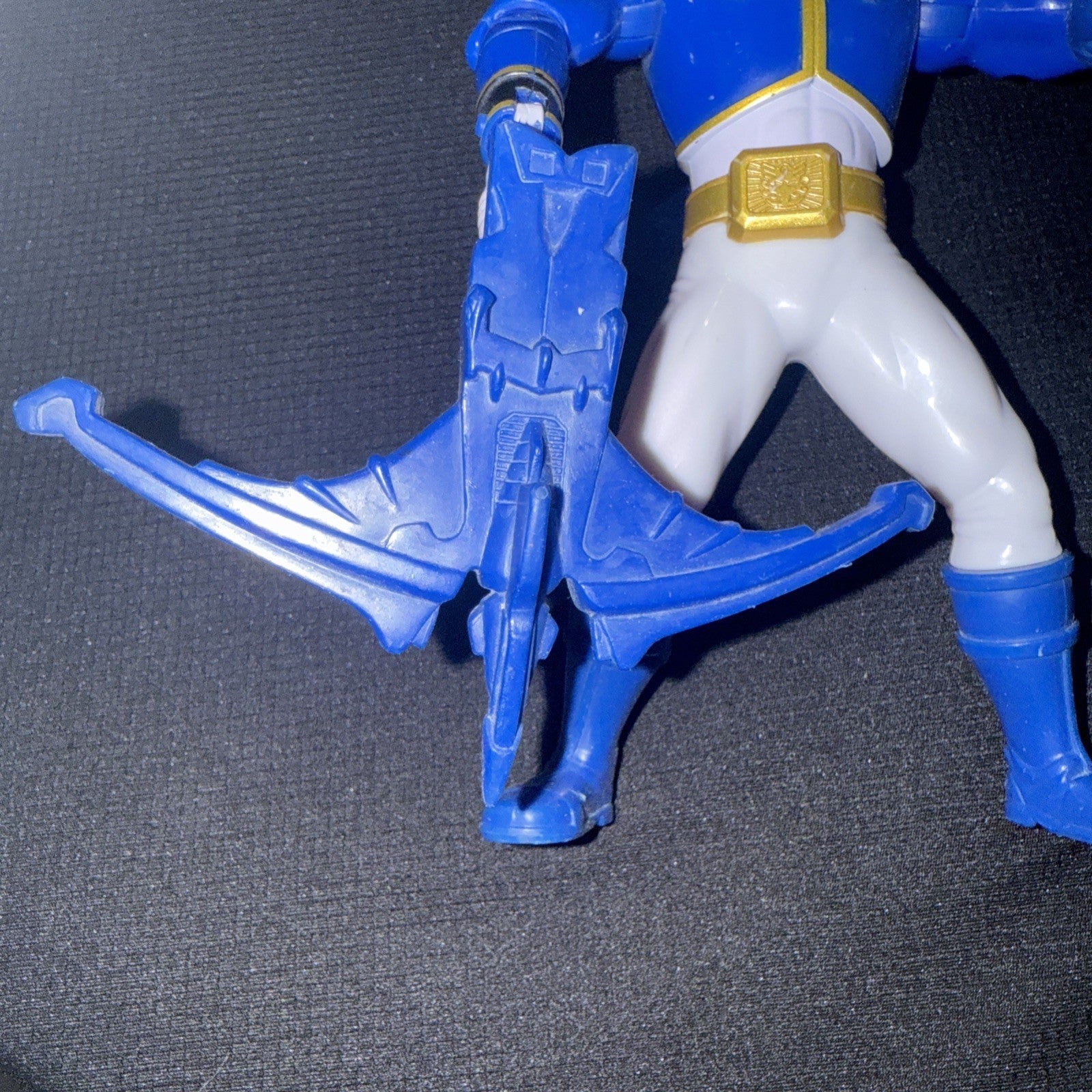 Power Ranger Megaforce Blue Ranger 6in Action Figure Bandai 2012 With A Weapon - toyscardscomics