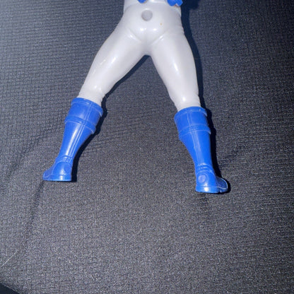 Power Ranger Megaforce Blue Ranger 6in Action Figure Bandai 2012 With A Weapon - toyscardscomics