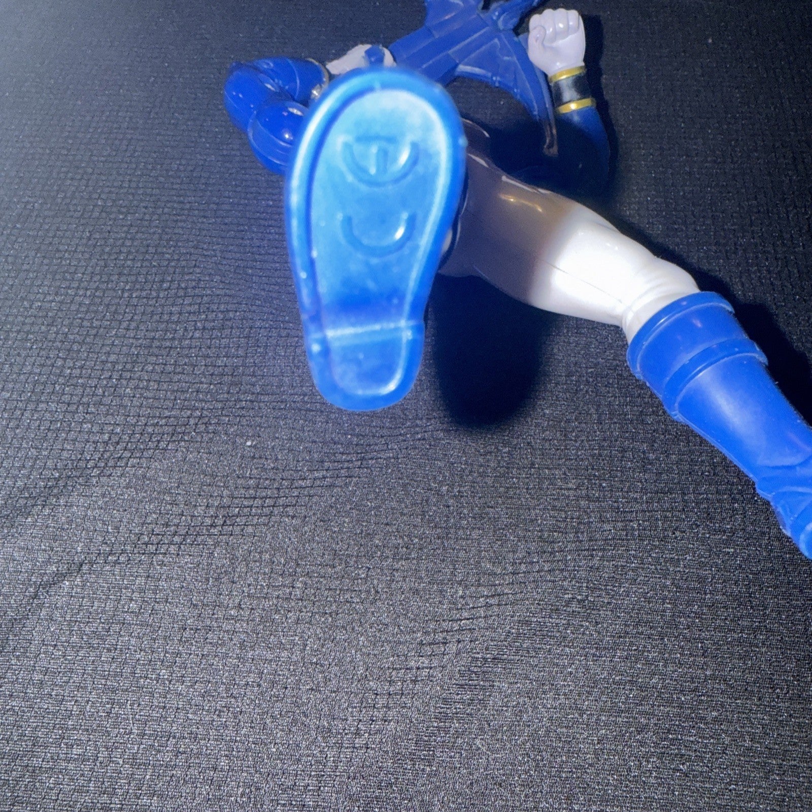 Power Ranger Megaforce Blue Ranger 6in Action Figure Bandai 2012 With A Weapon - toyscardscomics
