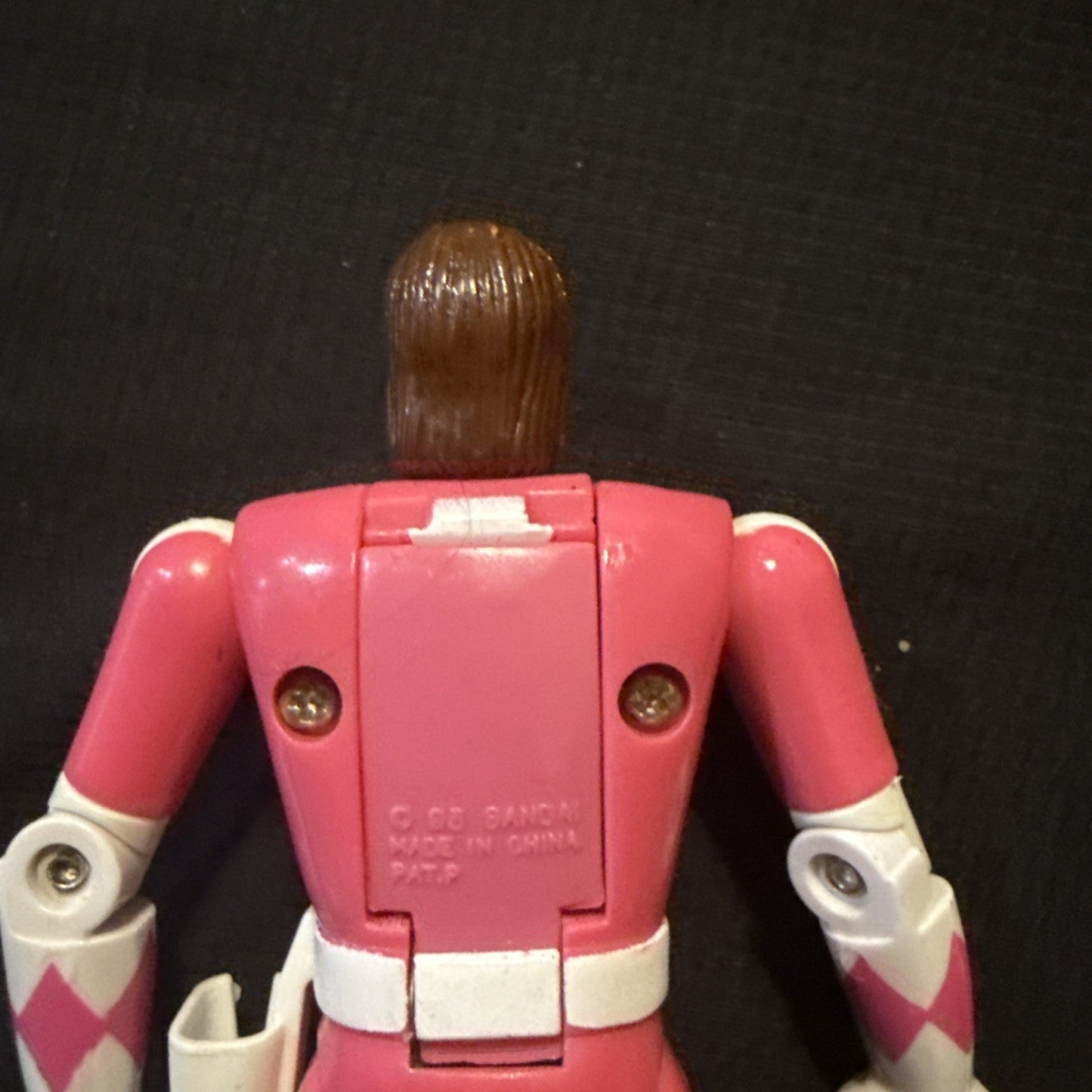 Power Rangers 1993 Auto Morphin Kimberly Pink Ranger Bandai Flip Head - toyscardscomics