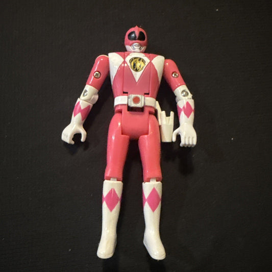 Power Rangers 1993 Auto Morphin Kimberly Pink Ranger Bandai Flip Head - toyscardscomics