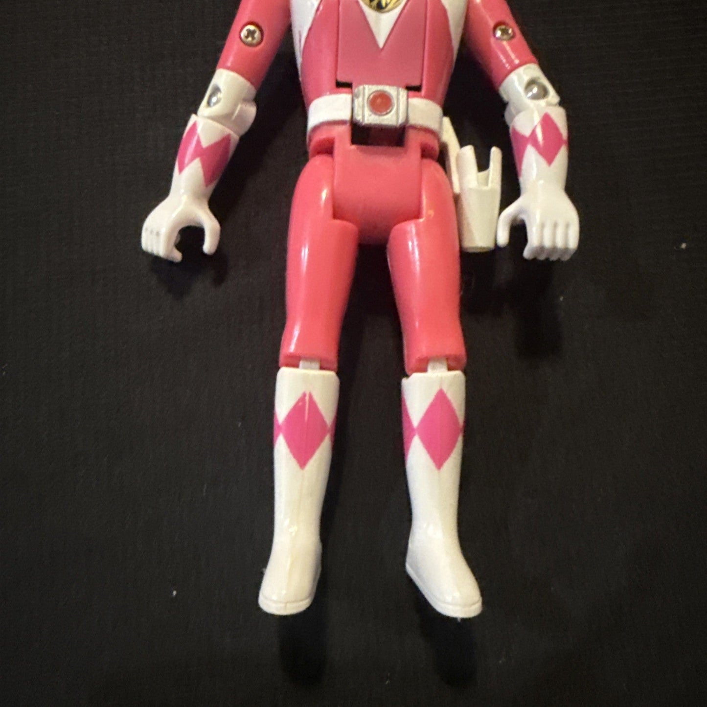Power Rangers 1993 Auto Morphin Kimberly Pink Ranger Bandai Flip Head - toyscardscomics
