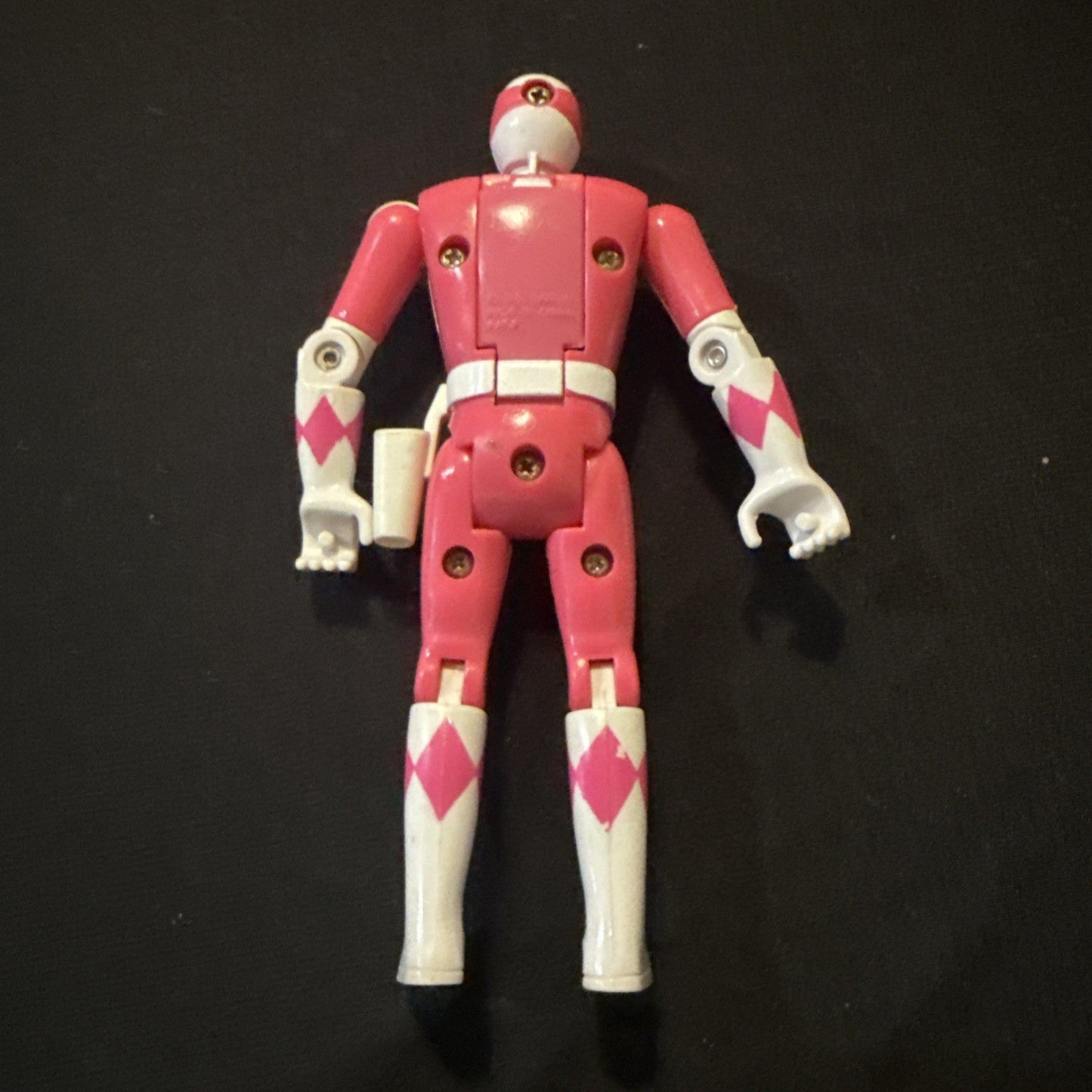 Power Rangers 1993 Auto Morphin Kimberly Pink Ranger Bandai Flip Head - toyscardscomics