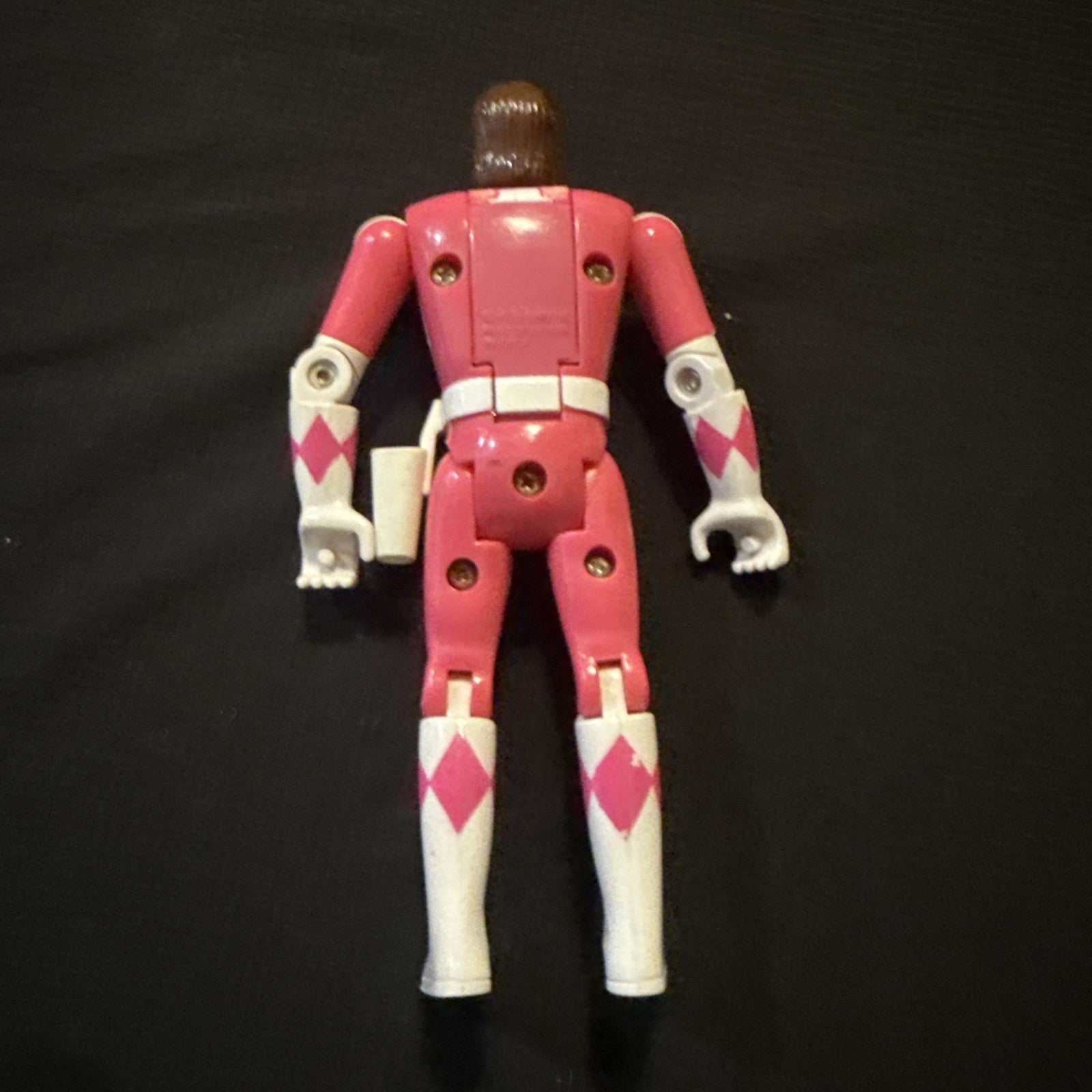 Power Rangers 1993 Auto Morphin Kimberly Pink Ranger Bandai Flip Head - toyscardscomics