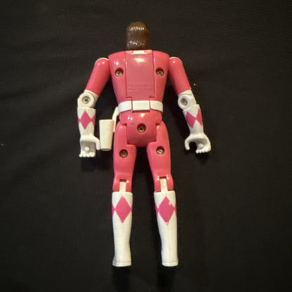 Power Rangers 1993 Auto Morphin Kimberly Pink Ranger Bandai Flip Head - toyscardscomics