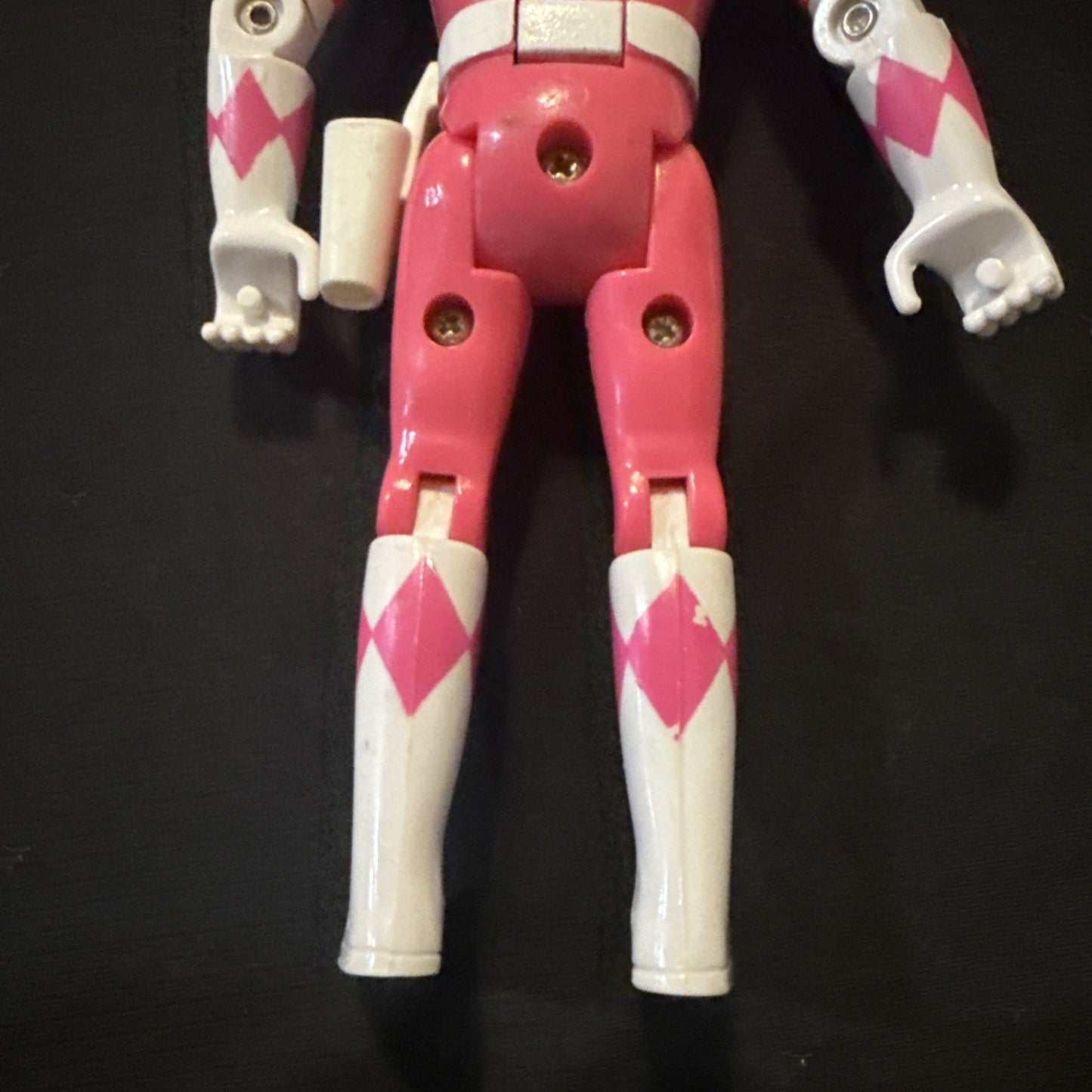 Power Rangers 1993 Auto Morphin Kimberly Pink Ranger Bandai Flip Head - toyscardscomics