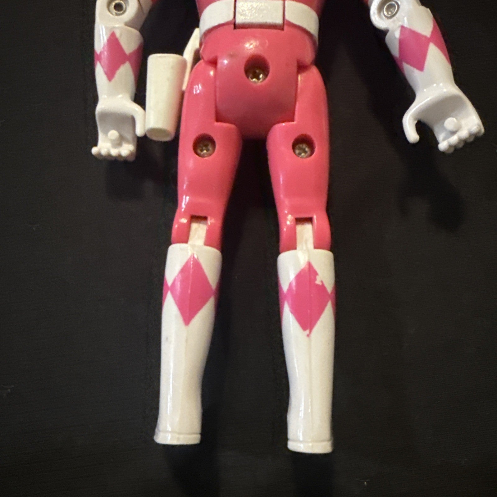Power Rangers 1993 Auto Morphin Kimberly Pink Ranger Bandai Flip Head - toyscardscomics