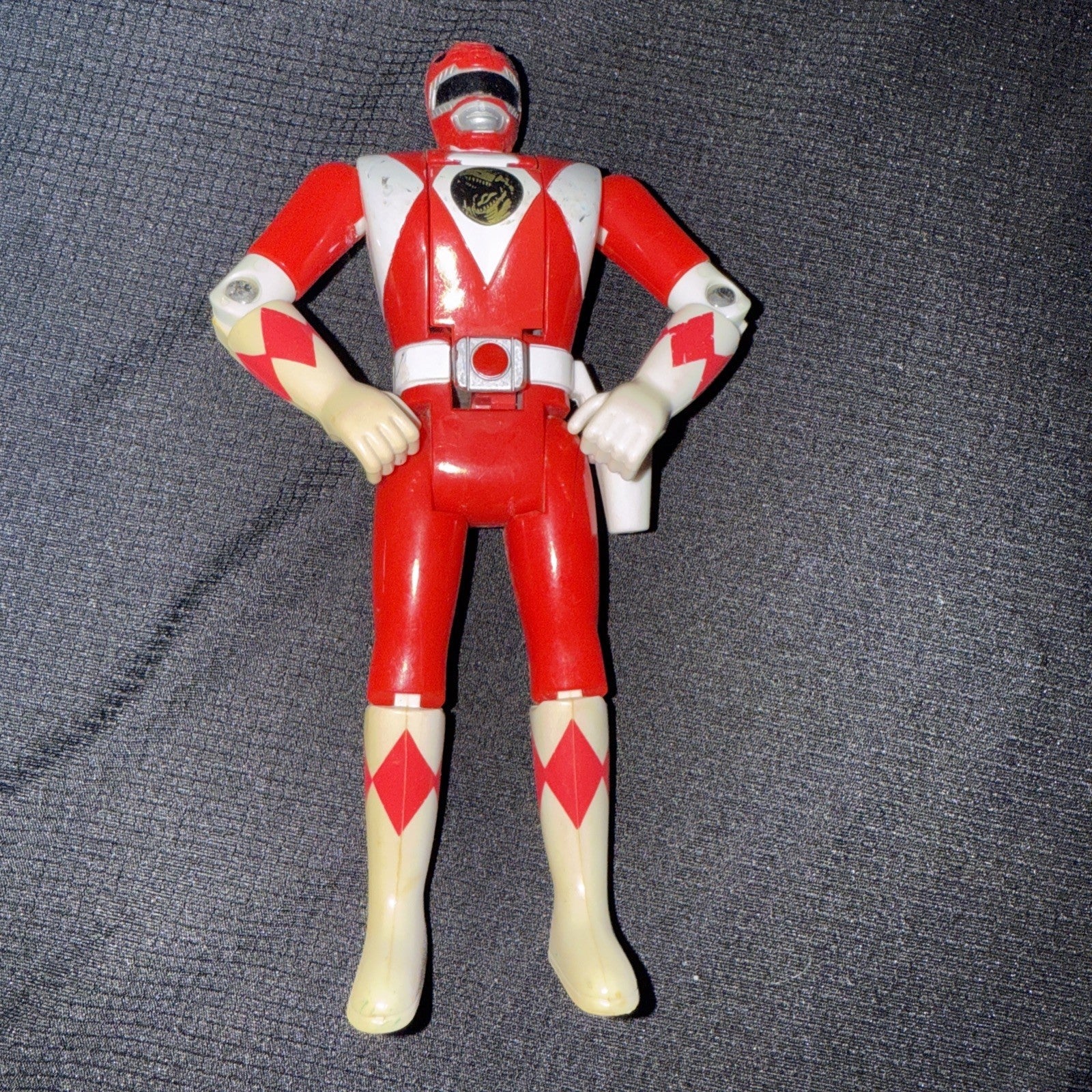 Power Rangers Auto Morphin Red Ranger Loose Action Figure Bandai 1994 5 1/2” - toyscardscomics