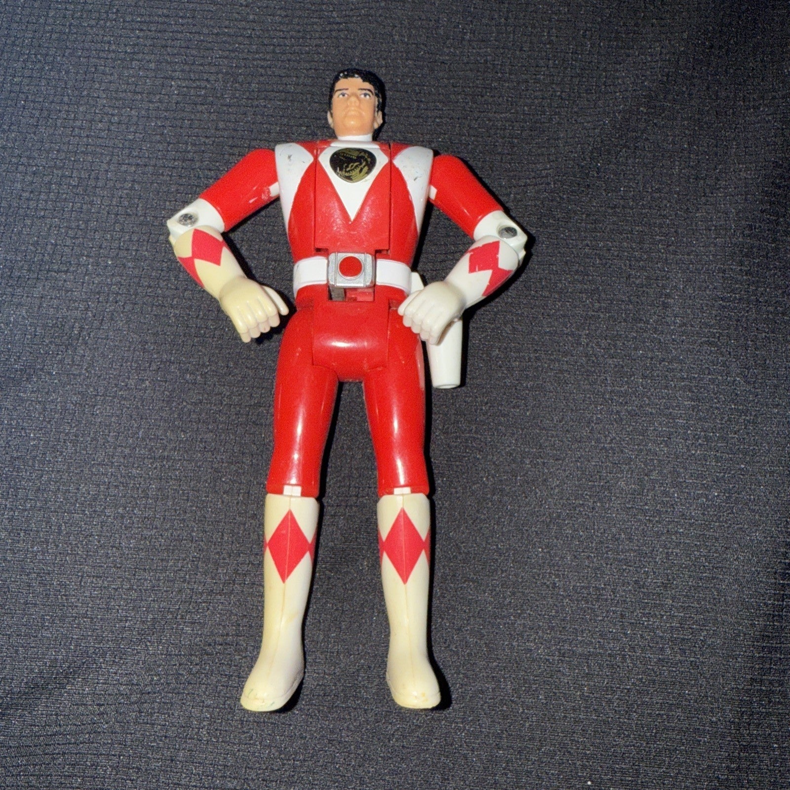 Power Rangers Auto Morphin Red Ranger Loose Action Figure Bandai 1994 5 1/2” - toyscardscomics