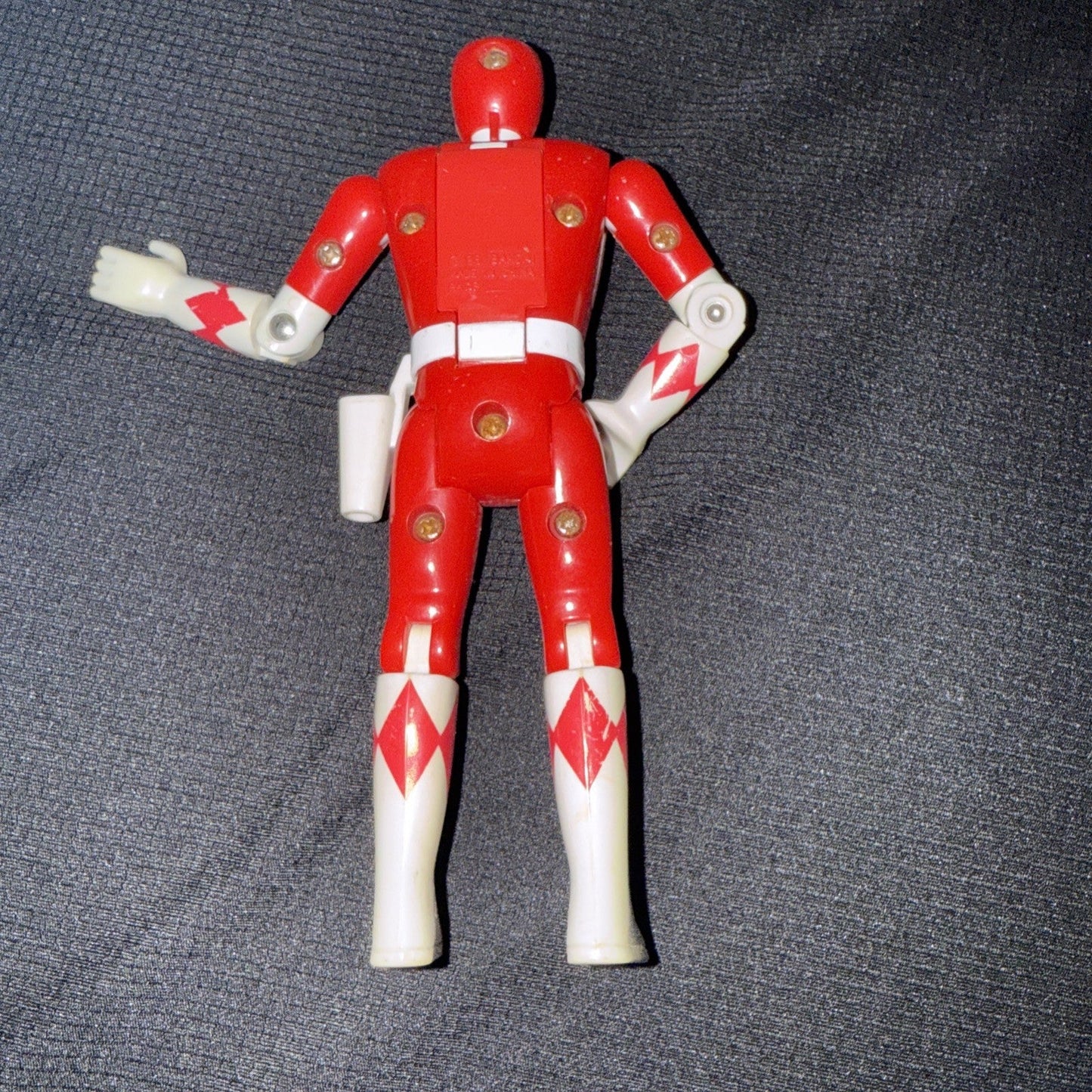 Power Rangers Auto Morphin Red Ranger Loose Action Figure Bandai 1994 5 1/2” - toyscardscomics