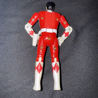 Power Rangers Auto Morphin Red Ranger Loose Action Figure Bandai 1994 5 1/2” - toyscardscomics