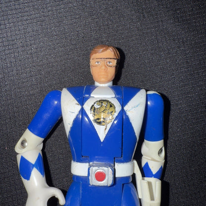 Power Rangers Bandai 1993 5.5" Billy Blue Ranger With Flip Head Mighty Morphin - toyscardscomics