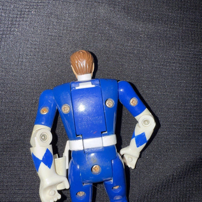Power Rangers Bandai 1993 5.5" Billy Blue Ranger With Flip Head Mighty Morphin - toyscardscomics