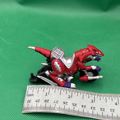 Power Rangers Dino Thunder Red Raptor Cycle 1:64 Die - cast Bandai 2003 - toyscardscomics