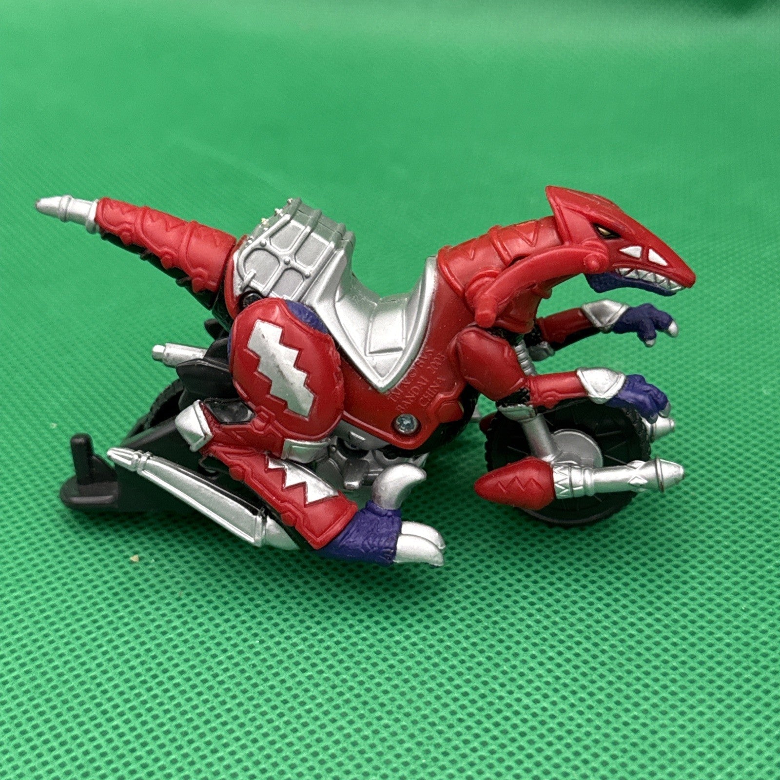 Power Rangers Dino Thunder Red Raptor Cycle 1:64 Die - cast Bandai 2003 - toyscardscomics