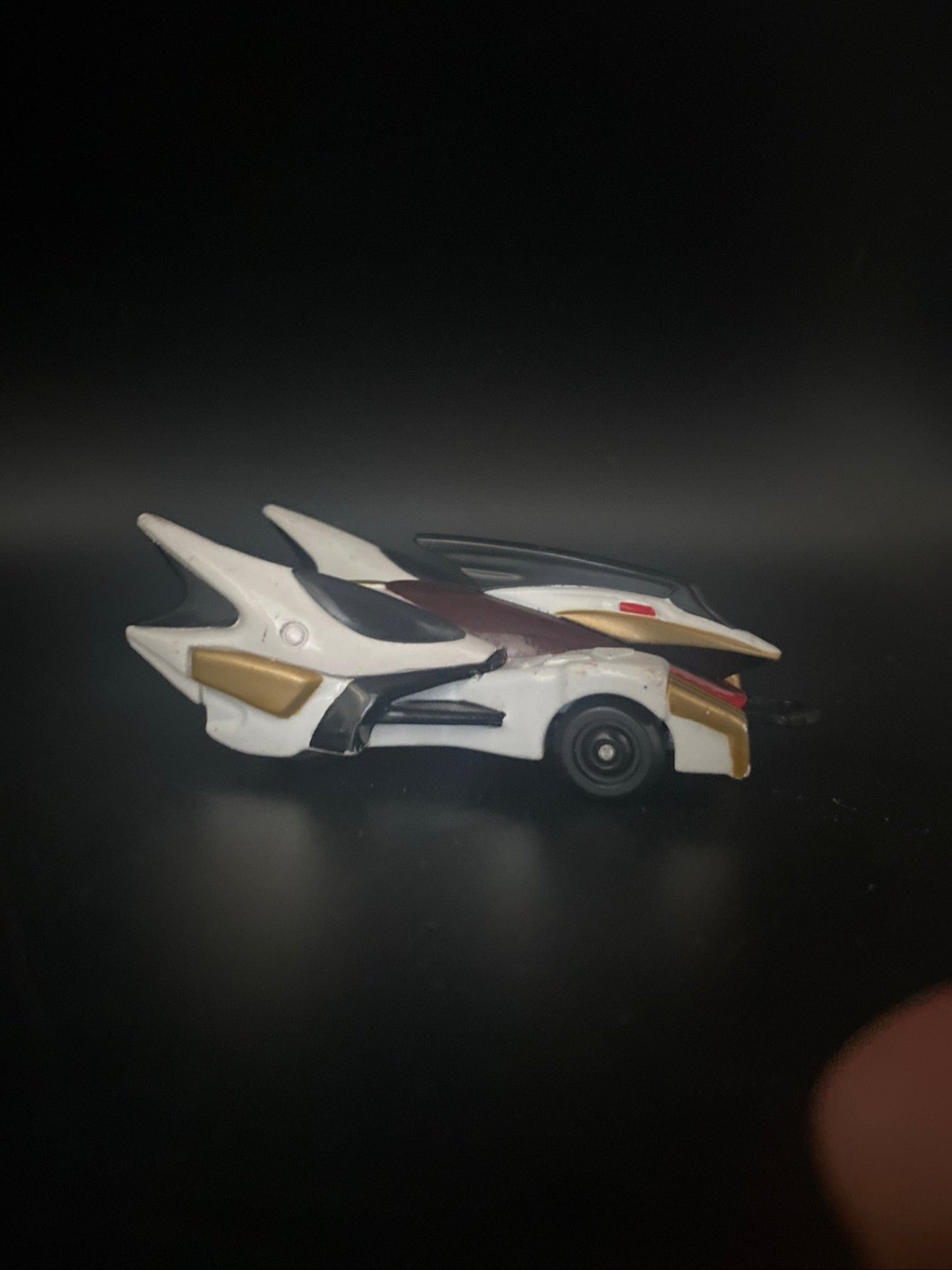 Power Rangers Dino Thunder Turbozaur White Megazord Action Racer Diecast Car - toyscardscomics