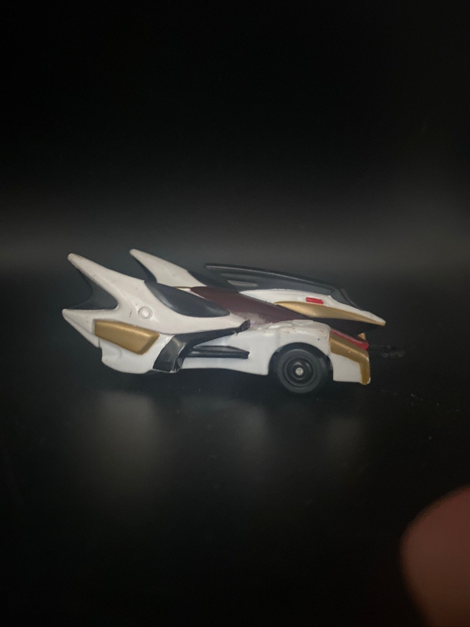 Power Rangers Dino Thunder Turbozaur White Megazord Action Racer Diecast Car - toyscardscomics