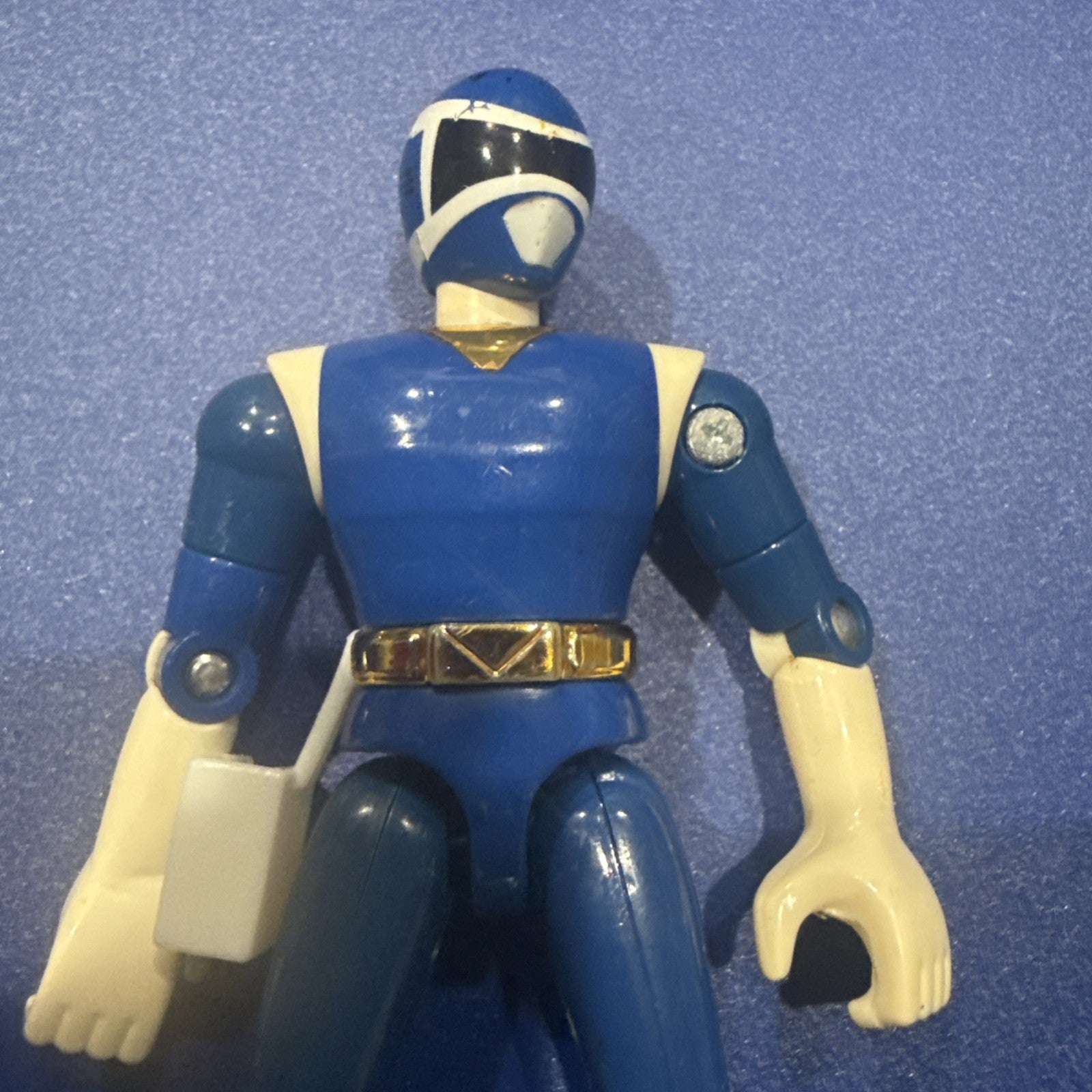 Power Rangers In Space - Blue Ranger - Action Figure By Bandai 1997 - toyscardscomics