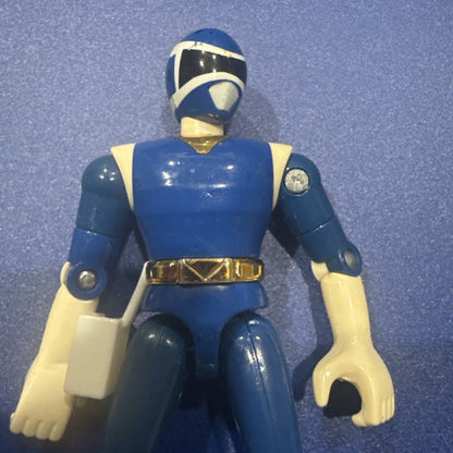 Power Rangers In Space - Blue Ranger - Action Figure By Bandai 1997 - toyscardscomics