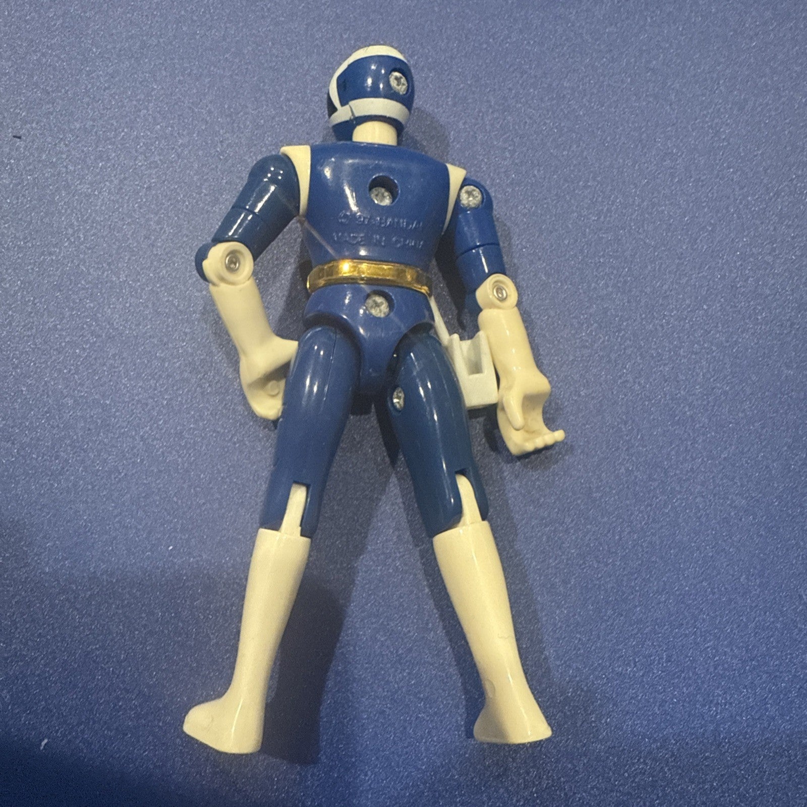 Power Rangers In Space - Blue Ranger - Action Figure By Bandai 1997 - toyscardscomics
