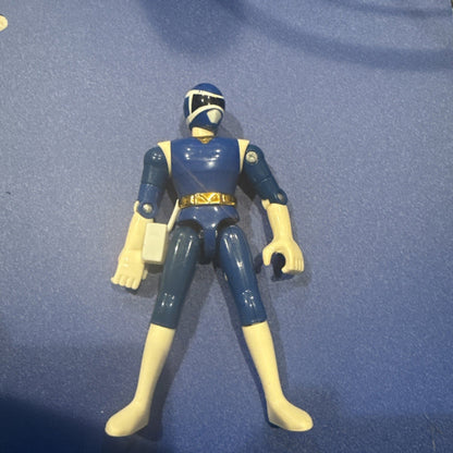 Power Rangers In Space - Blue Ranger - Action Figure By Bandai 1997 - toyscardscomics