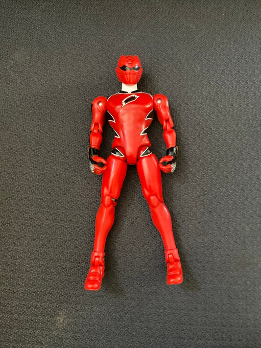 Power Rangers Jungle Red Ranger Action Figure - toyscardscomics