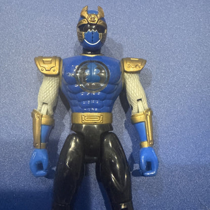 Power Rangers Ninja Storm Ninja Flash Navy Thunder Ranger 2002 Bandai - toyscardscomics