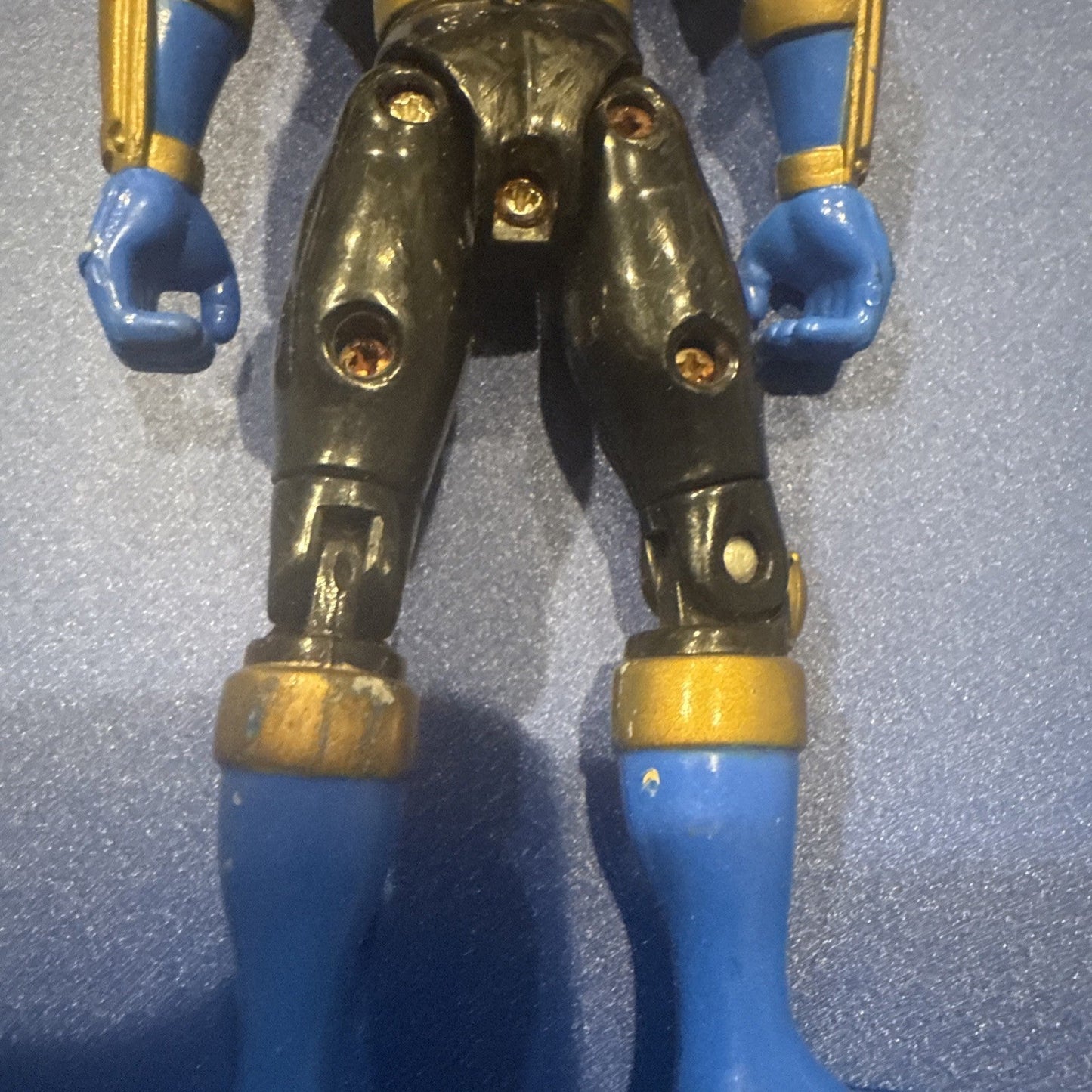 Power Rangers Ninja Storm Ninja Flash Navy Thunder Ranger 2002 Bandai - toyscardscomics
