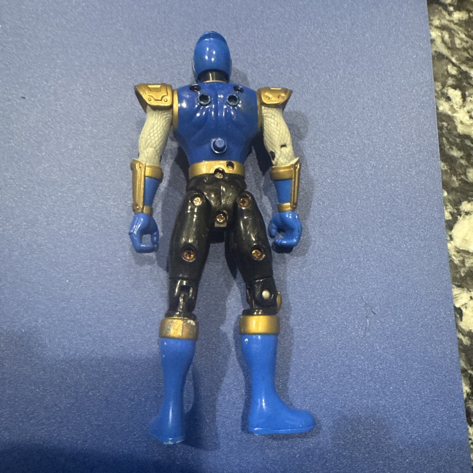 Power Rangers Ninja Storm Ninja Flash Navy Thunder Ranger 2002 Bandai - toyscardscomics