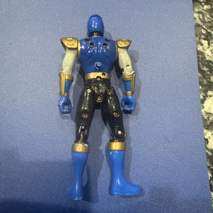 Power Rangers Ninja Storm Ninja Flash Navy Thunder Ranger 2002 Bandai - toyscardscomics