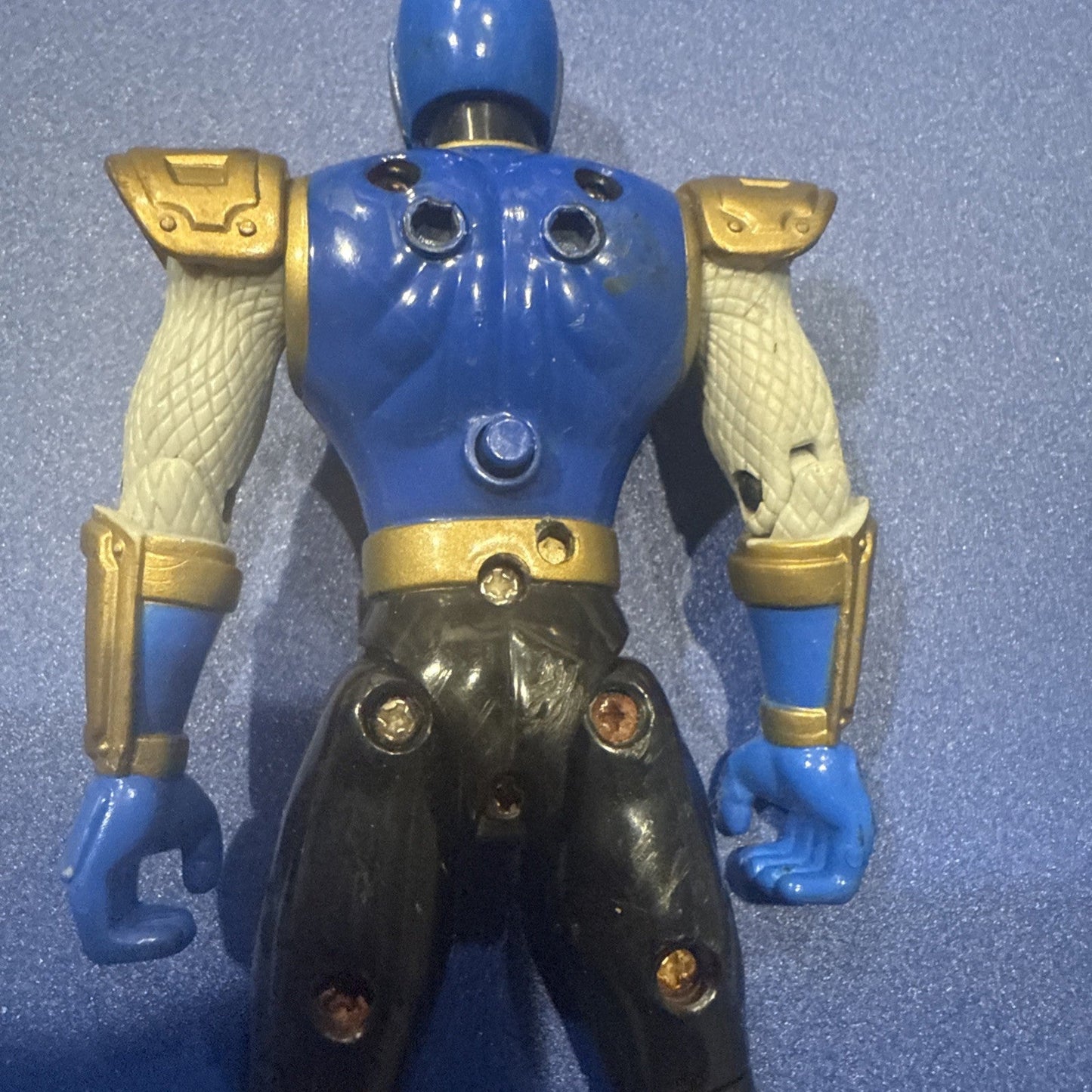 Power Rangers Ninja Storm Ninja Flash Navy Thunder Ranger 2002 Bandai - toyscardscomics
